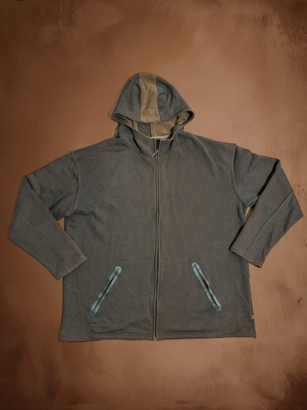 REI Patch Work Vintage Organic Cotton Zip-up Jacket